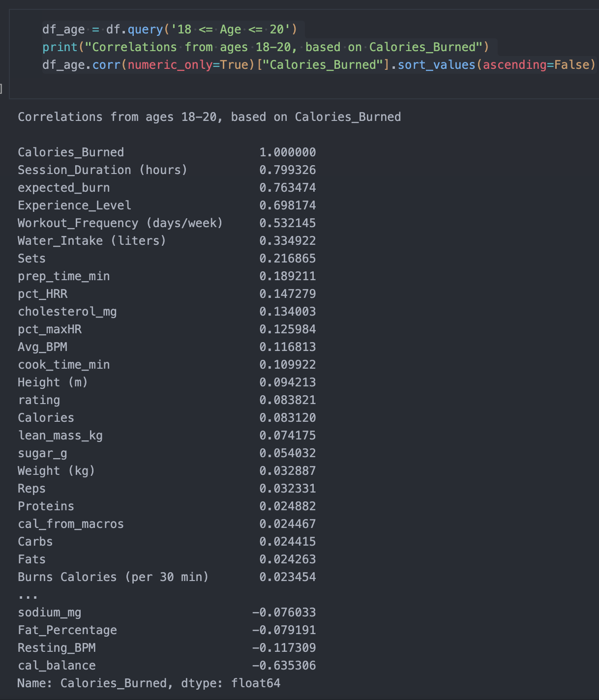correlation check three