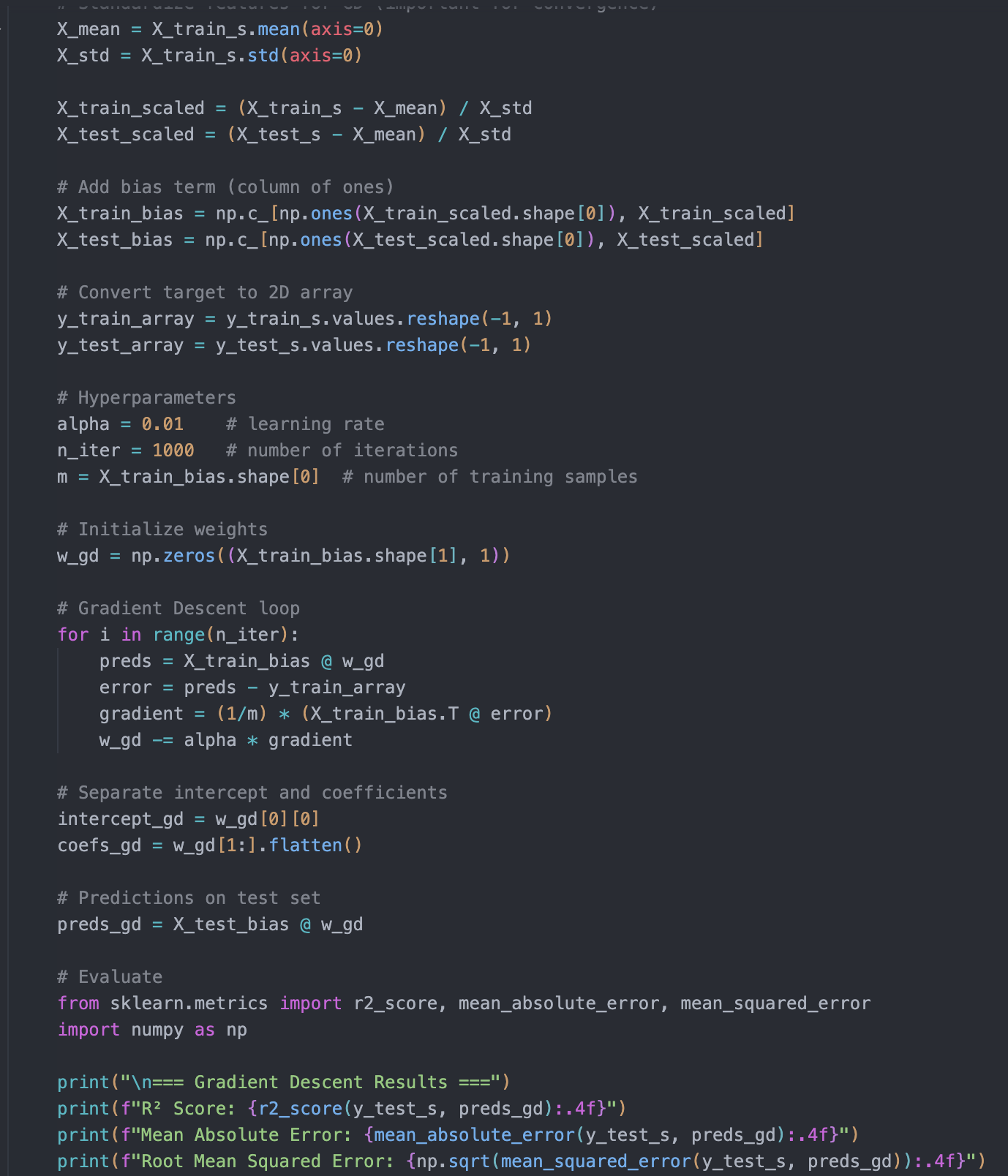 Gradient Descent Part One Screenshot