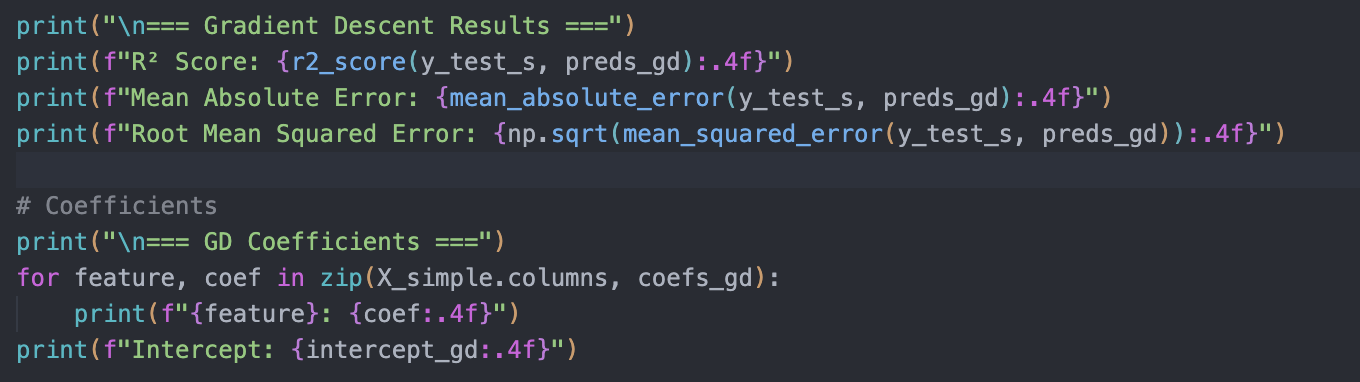 Gradient Descent Part Two Screenshot