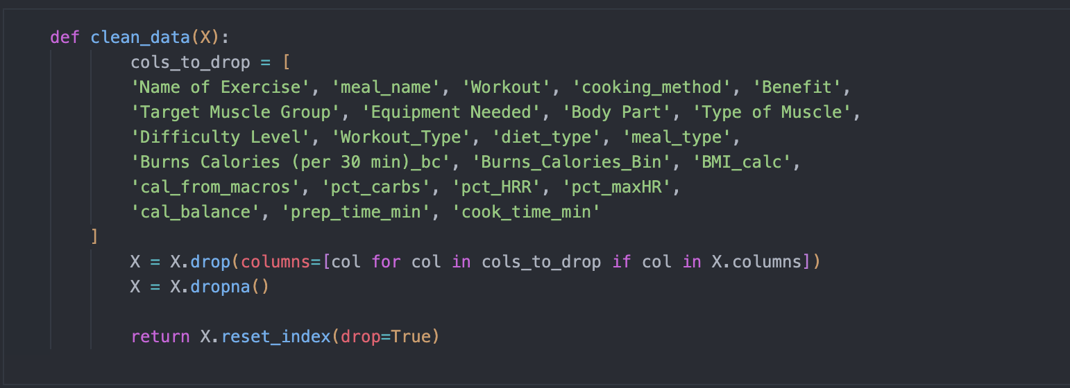 second cleaning attempt of function